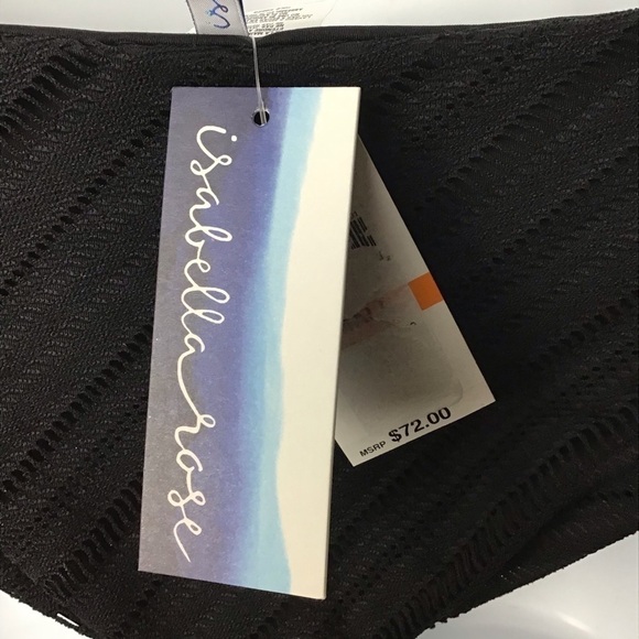 ISABELLA Rose Black Crochet Bikini Bottom NWT - Picture 8 of 9